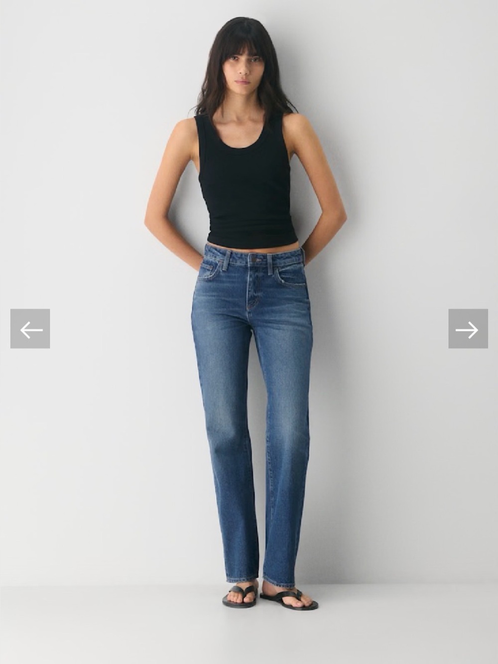 Denim Forum Sharon Classic Mid-Rise Straight Jean